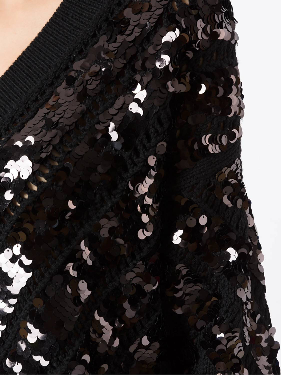 Valentino - Sequin Embellished V-neck Jumper