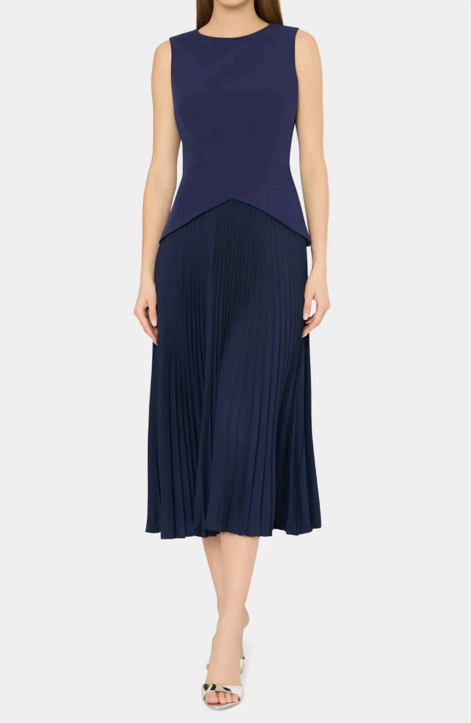 Milly - HADDY PLEATED MIDI DRESS