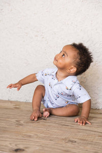 Saltwater Boys Co. - Boy's Signature Pima Boys Polo Short Sleeve Romper