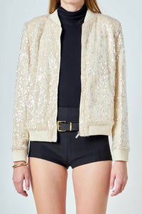 Endless Rose - Sequins Bomber Jacket