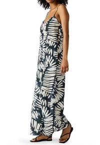 STEVE MADDEN Desdemona Printed Crinkled Jumpsuit in black white - women's pants - alternate view