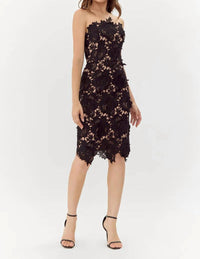 Adelyn Rae - Jade Woven Lace Tube Mini Dress
