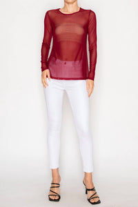 Origami - On A Dime Mesh Top