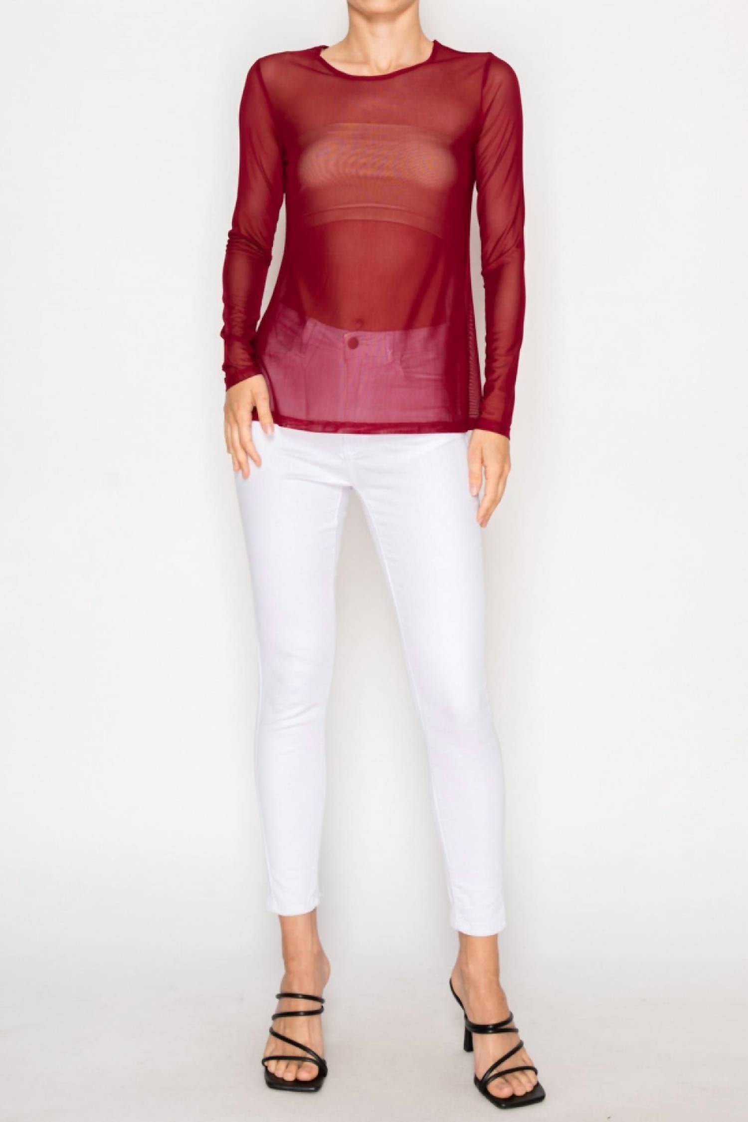 Origami - On A Dime Mesh Top