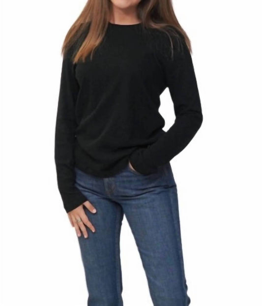 Enza Costa - Cashmere Loose Long Sleeve Tee Top