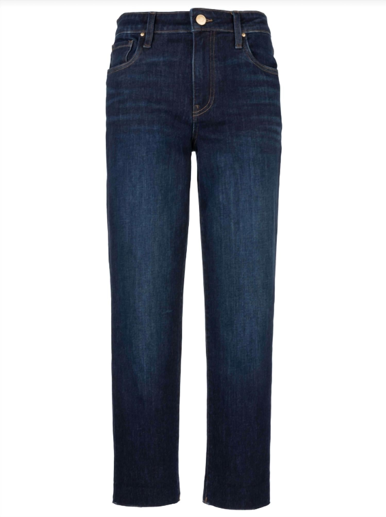 KUT FROM THE KLOTH Reese Straight Leg With Raw Hem Jeans in courageously - women's jeans - view 4