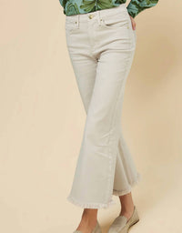 Spartina 449 - Nayla Fringe Wide Leg Crop Jeans