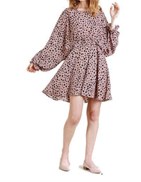 Umgee - Dalmatian Keyhole Dress