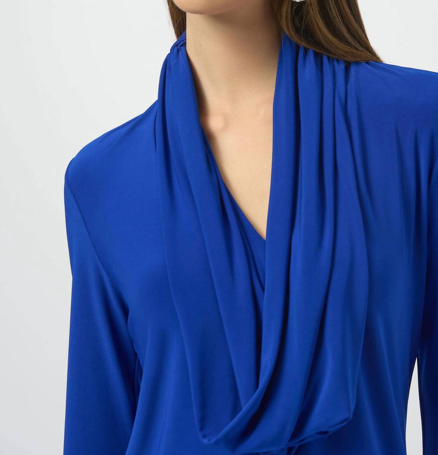 Joseph Ribkoff - Silky Knit Fitted Cowl Neck Top
