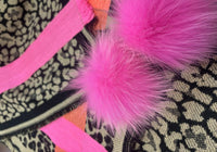 Mitchie'S Matchings - Narrow woven animal print scarf with fox