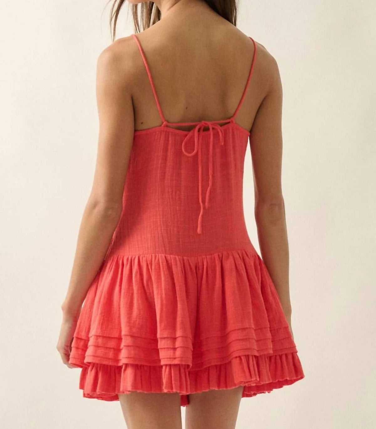 Promesa - Drop-waist Lace Mini Dress