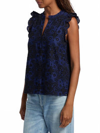 Figue - Maris Embroidered Cotton Top