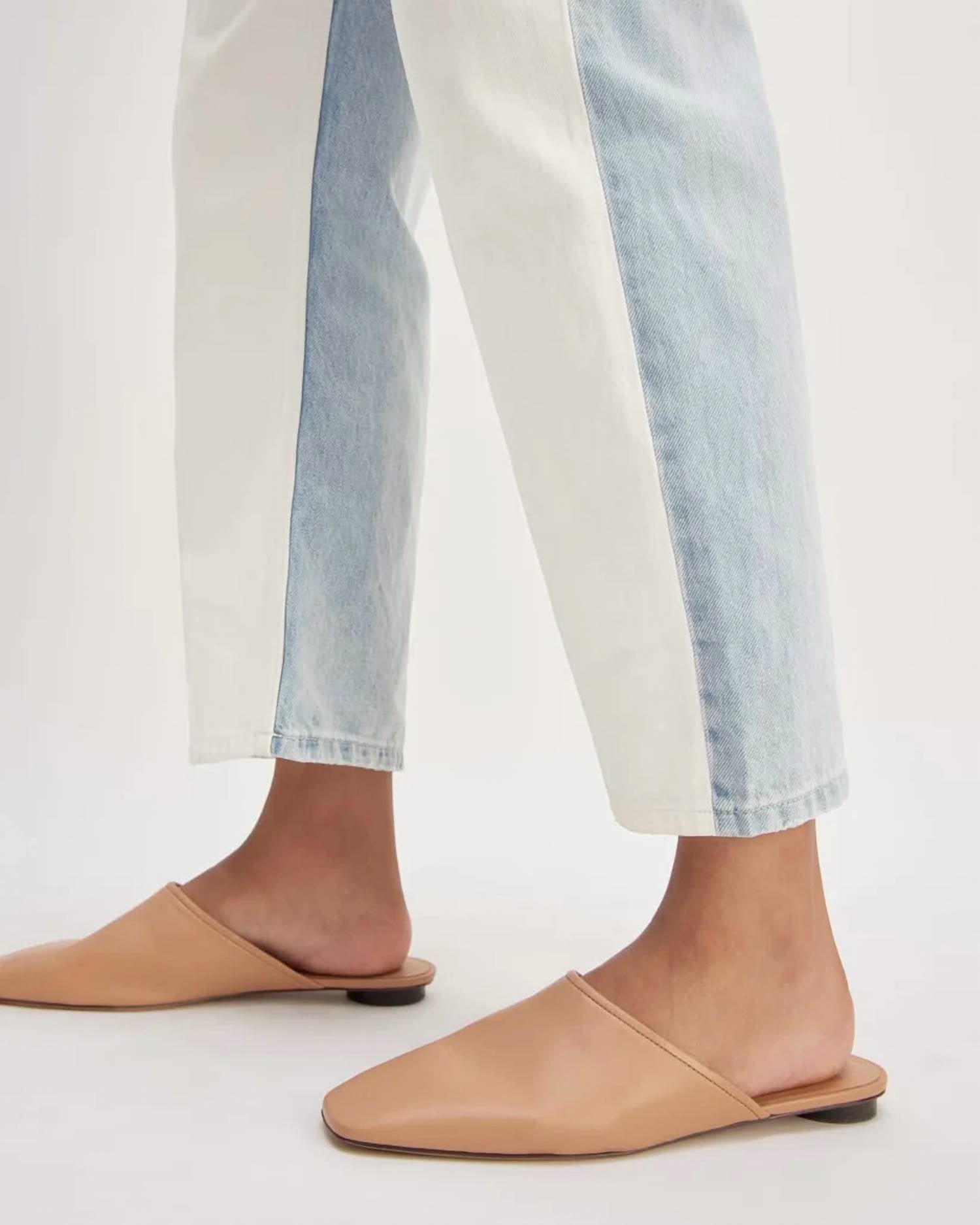 Everlane - Two Tone High Rise Straight Jean