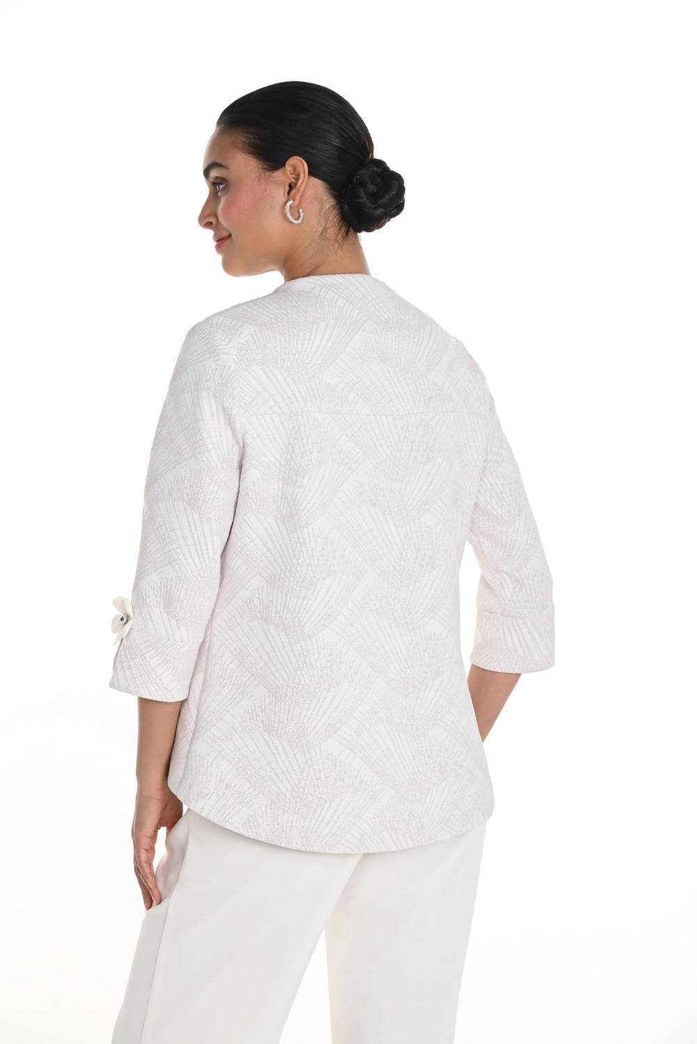 Frank Lyman - Textured Abstract Swing Jacket