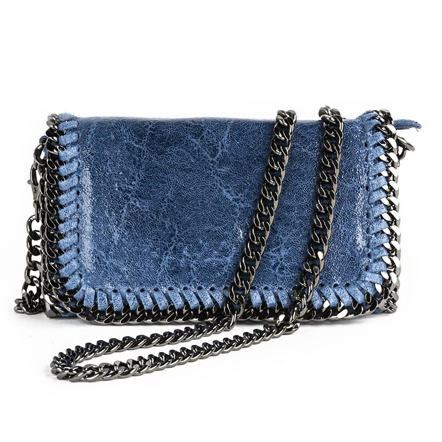 German Fuentes Eliza Clutch in blue - women's bag