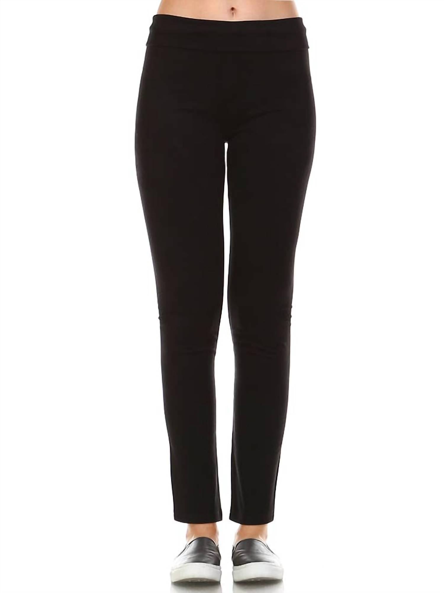 Joh Faux Suede Pants in black - women's pants - detail view