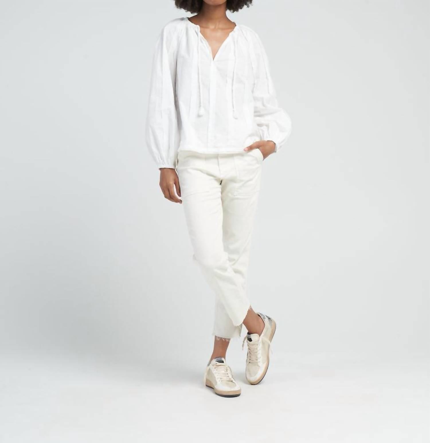 Ulla Johnson Juliette Blouse in pristine - women's blouse - view 5