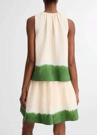 Vince - Dip-dye Sleeveless A-line Top