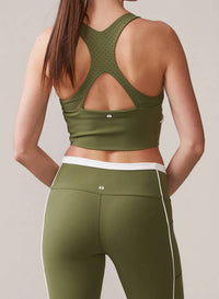Thrive Societe - High Neck Piped Bra