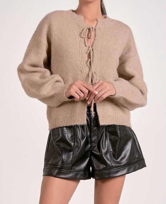 Elan - Tie front sweater