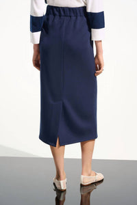 Joseph Ribkoff - Casual A-line Midi Skirt