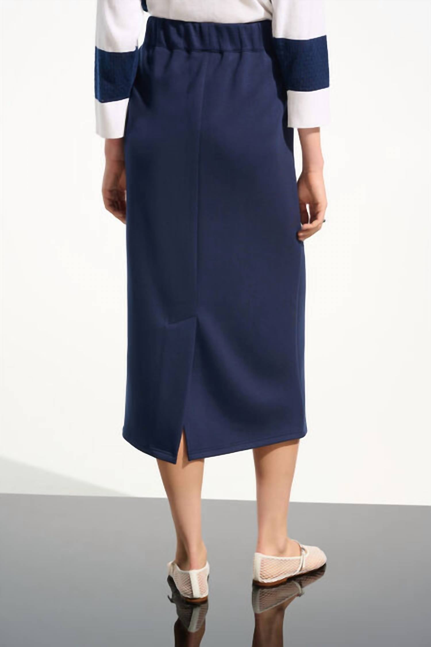 Joseph Ribkoff - Casual A-line Midi Skirt
