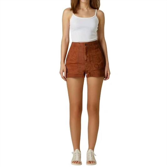 Bella Dahl - Cuffed Hem High Rise Utility Lyocell/linen Short