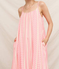 En Creme - Neon Embroidered Cami Maxi Dress