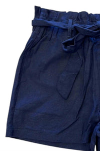 Heart & Hips - Women's Tie Linen Shorts