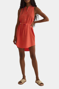 Bella Dahl - Sleeveless Placket Pullover Mini Dress