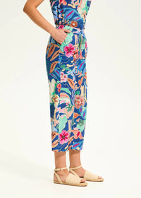 Fdj - Emmy Eyelet Pull-on Crop Wide Leg Pant
