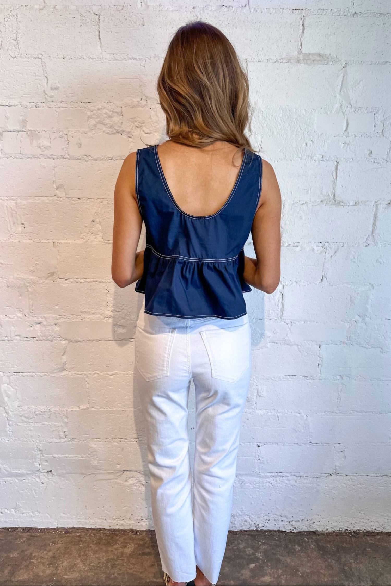 Mavi - New York White Flex Straight Jeans