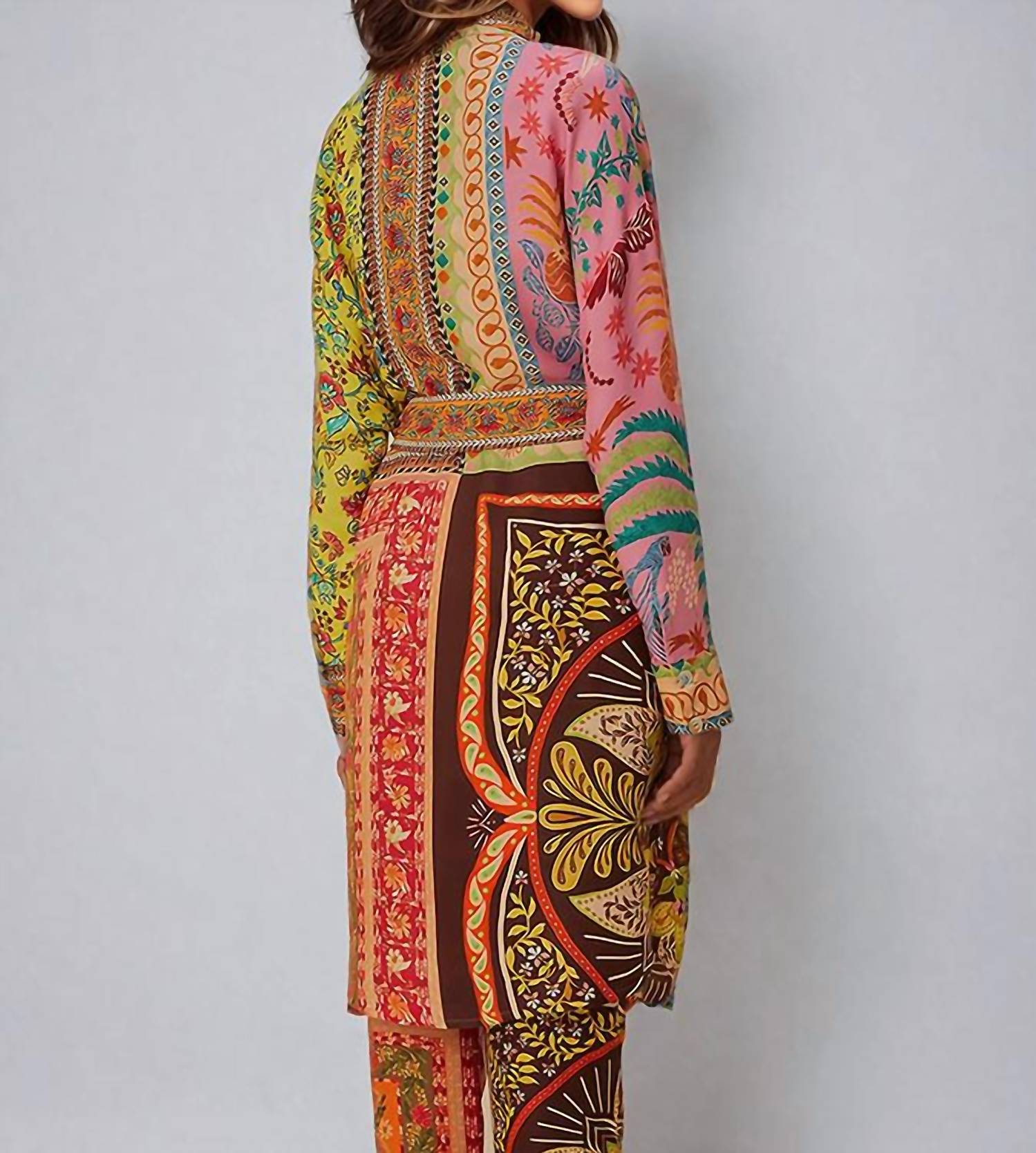 Farm Rio - Mixed Scarves Chemise