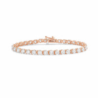Diana M Jewels - Women's Round Lab-Grown Diamond Tennis Bracelet (28.00 Ct) - Signature
