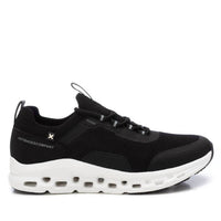 Xti Men's Waffle Sole Casual Athletic Sneakers in black - men's shoe - alternate view
