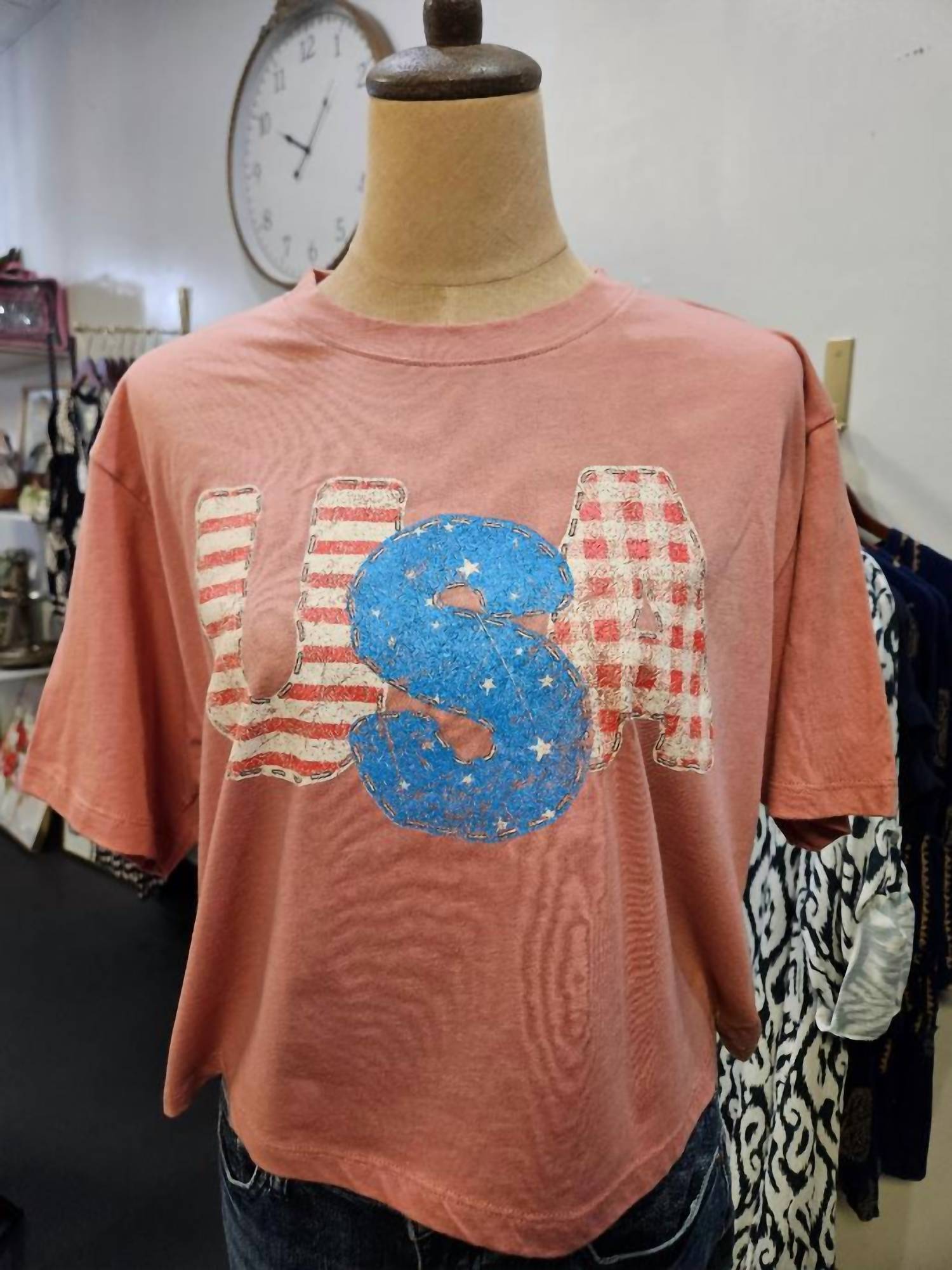 Zutter - Women's Usa Faux Crop T-shirt