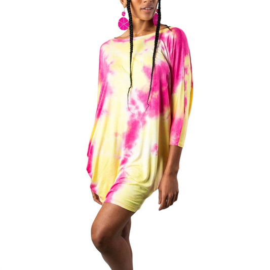 Oddi - Gradient Tie Dye Mini Dress