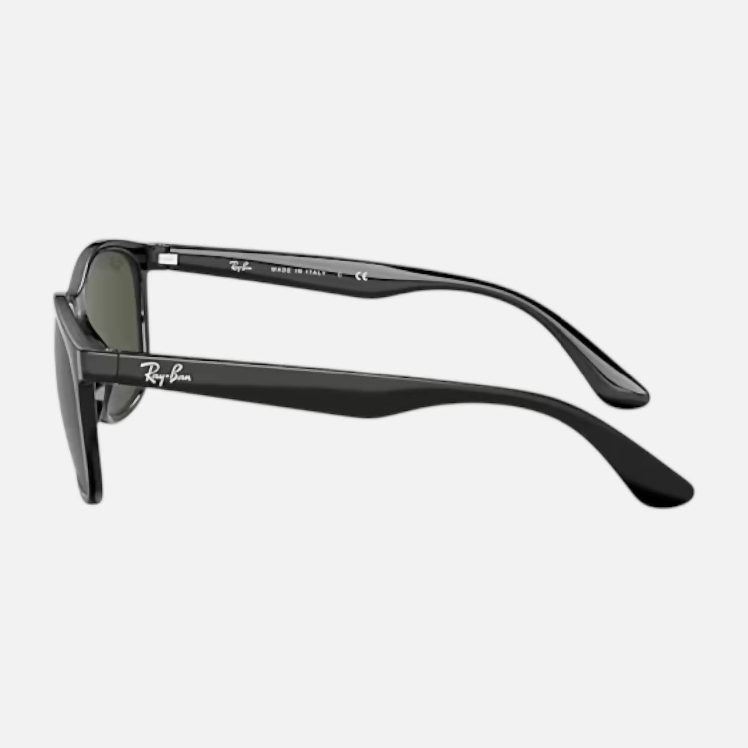 Ray Ban - Men's Square Sunglasses Polished Black Nylon Frame