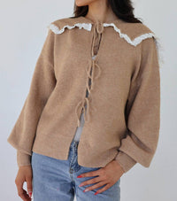 Klesis - Opalite Lace Collar Sweater