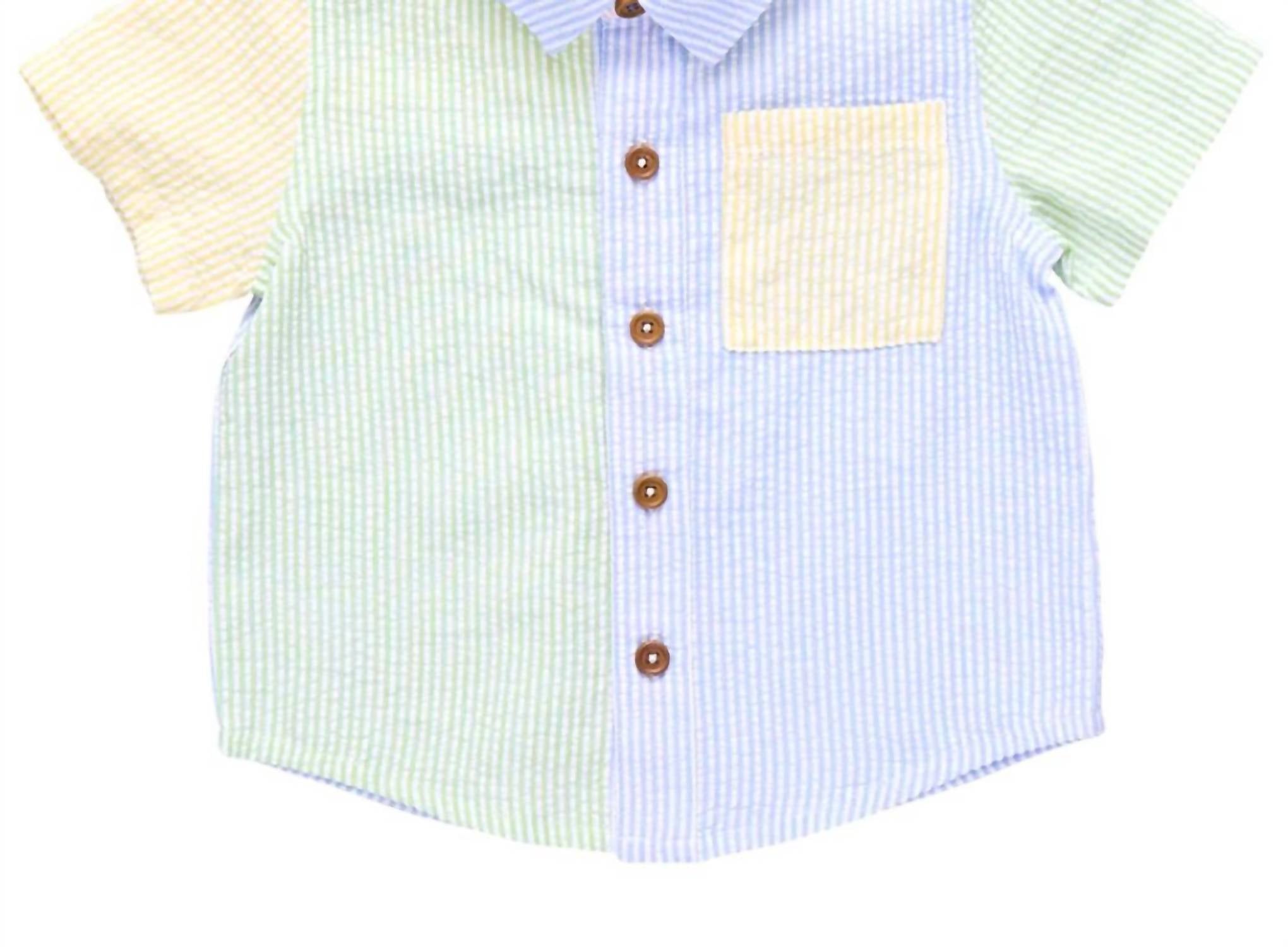 Pink Chicken - Boys Jack Color Block Shirt