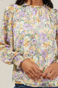 Sugarlips - Liane Floral Long Sleeve Blouse
