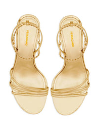 Salvatore Ferragamo Women's Denise Ankle Chain Sandal in gold - women's sandal - alternate view