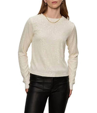 Sanctuary Sparkle Together Sweater in chalk - women's sweater