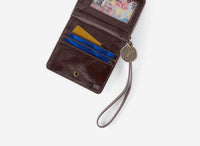 HOBO Women's Coin Wristlet Wallet in hearthstone - women's bag - detail view