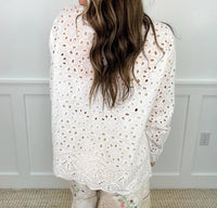 Sew In Love - Change Your Tempo Cotton Long Sleeve Button Up Top