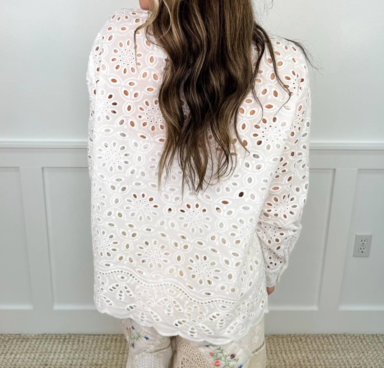 Sew In Love - Change Your Tempo Cotton Long Sleeve Button Up Top