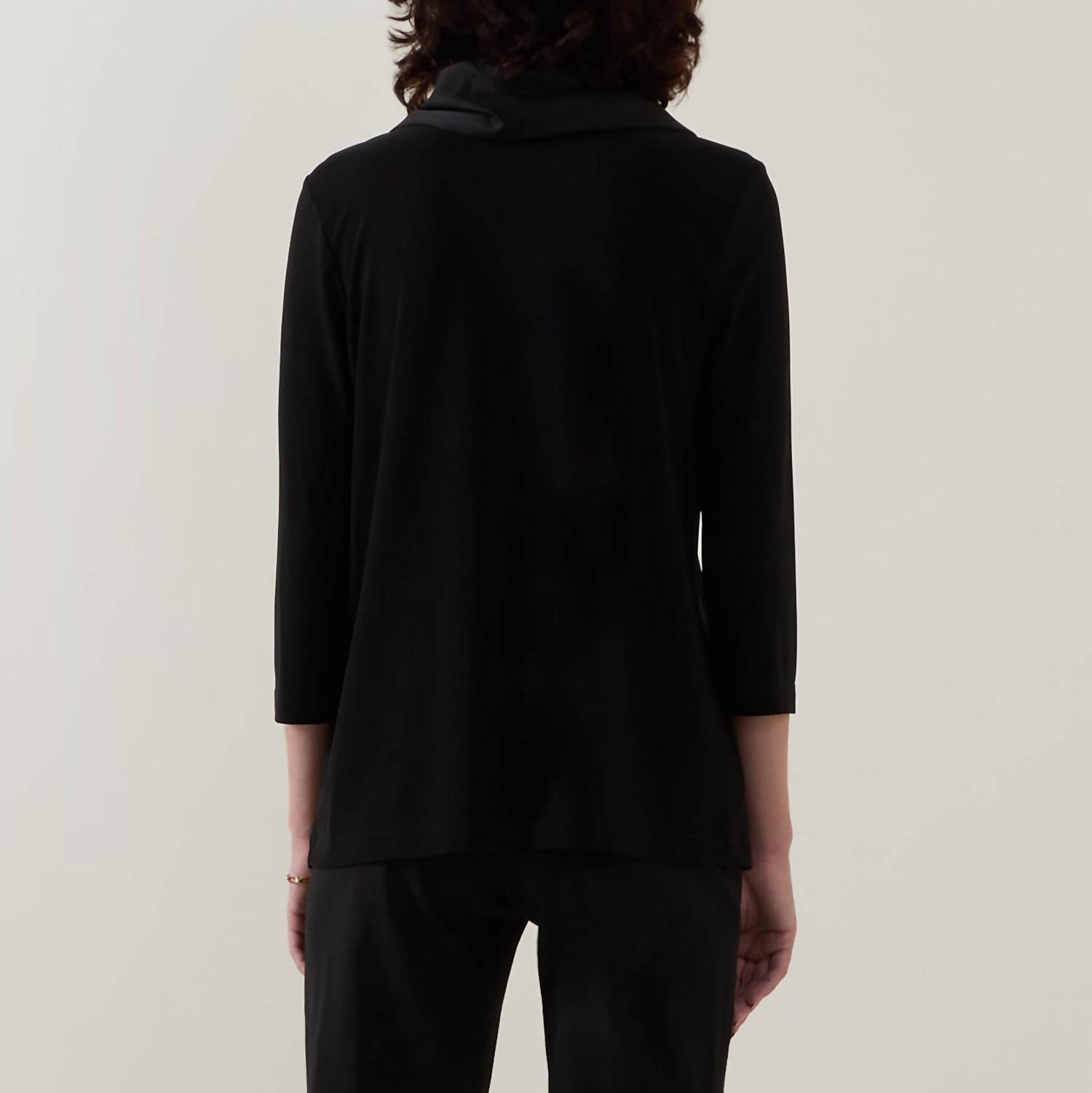 Joseph Ribkoff - Satin Cowl Long Sleeve Top