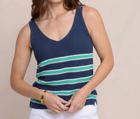 Southern Tide - Alli Striped Sweater Tank Top