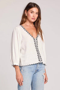 Saltwater Luxe - Bardot Breezy Top