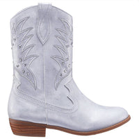 Nina - Girl's Fillan Metallic Inside Zip Cowboy Boots